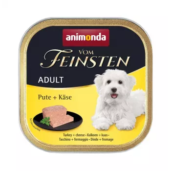 animonda Vom Feinsten Adult mit Pute und Käse Hundenassfutter, 150 g