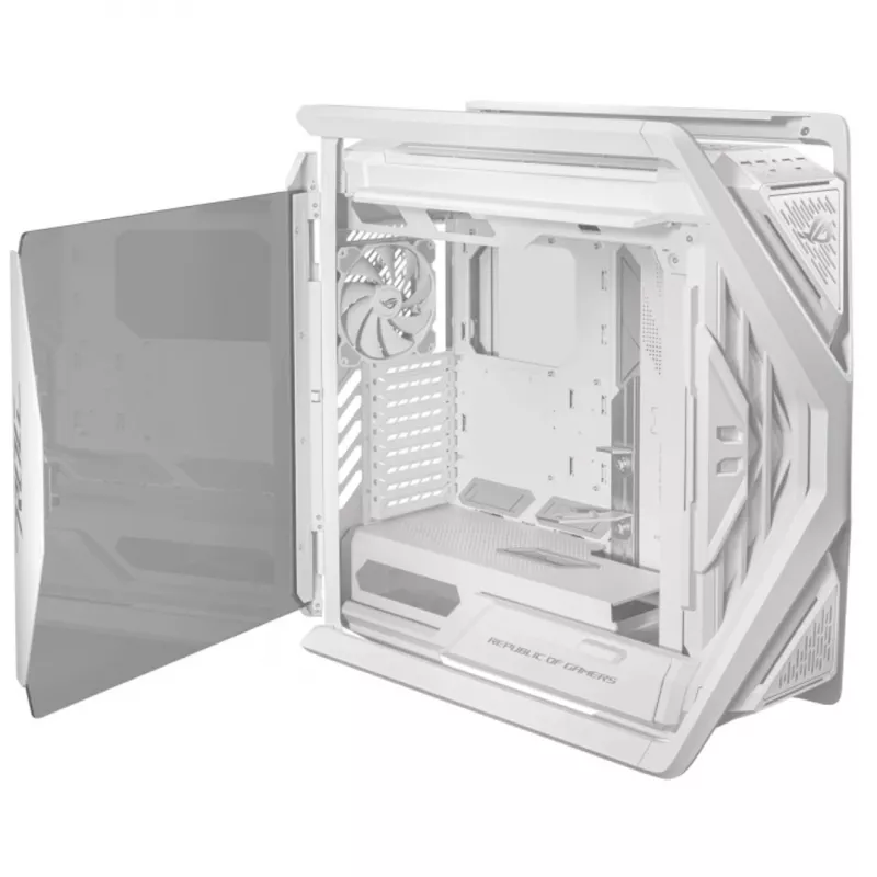 ASUS ROG GR701 Hyperion White, PC, Weiß, ATX, EATX, micro ATX, Mini-ITX, Aluminium, Multi, Front