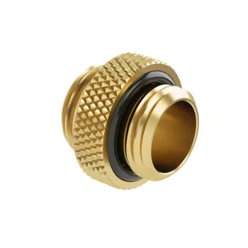Barrow Adapter gerade G1/4 Zoll Außengewinde auf G1/4 Zoll Außengewinde, 5 mm Anschluss, Gold (TB2D-MINI01 go)