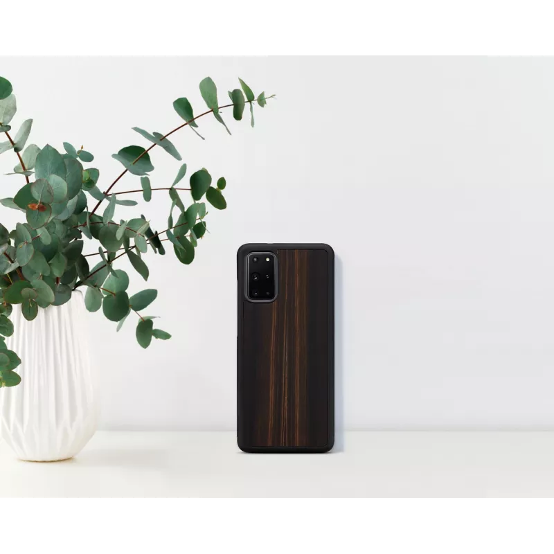 Schutzhülle für Samsung Galaxy S20+ — Mann und Holz — Ebenholz Schwarz