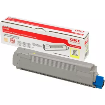 Toner OKI 43487709 bis zu 6000 Seiten Gelb