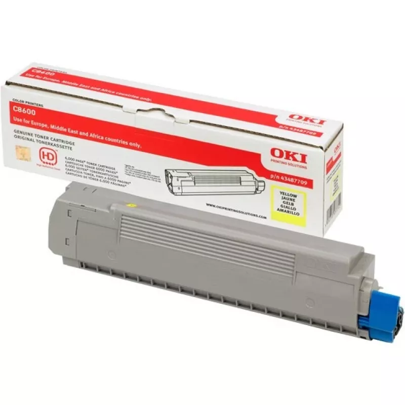 Toner OKI 43487709 bis zu 6000 Seiten Gelb
