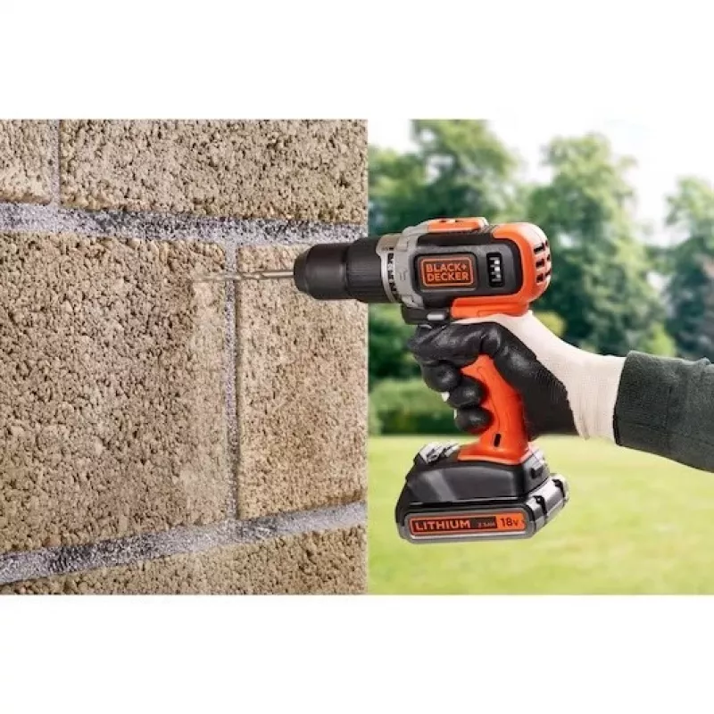 BLACK & DECKER | Akku-Bohrschrauber mit 2,0 Ah/4,0 Ah Akku | BCD003MEM2K-QW | 18 V | 2,0/4,0 Ah | Lithium
