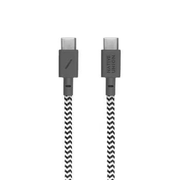 USB-C-auf-USB-C-Kabel Native Union Anchor Kabel 1,8 m Schwarz Weiß