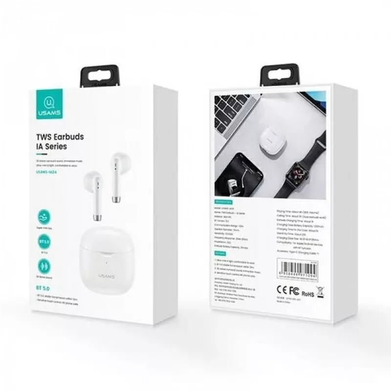Bluetooth-Kopfhörer Usams TW S 5.0 IA Series Weiß