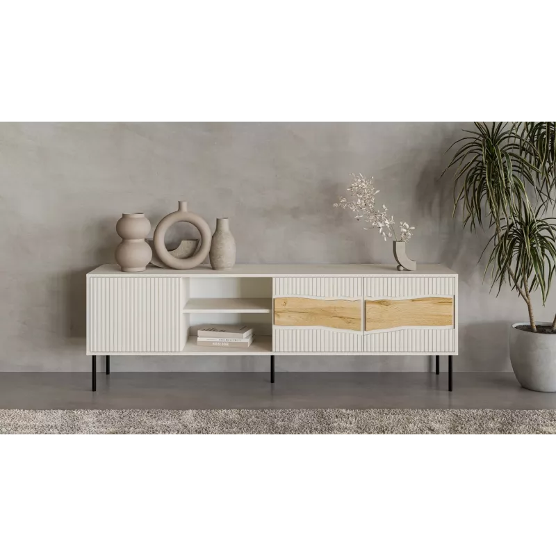TV-Schrank cama meble INSERTO 3D1W 190x40x62 cm Cashmere-Finish mit LED