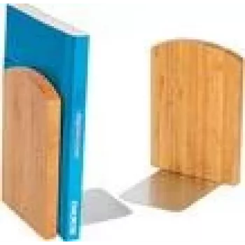 Buchstütze WEDO 61 1207 — Bambus, Braun, 120×117×172 mm (Paar)