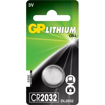 Lithium-Knopfzelle GP CR2032 3V, 1 Stück (Blister)