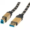 USB 3.0 Kabel ROLINE GOLD Typ A M - B M 3,0 m