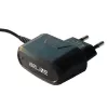 Reiseladegerät Beline Beli0013 microUSB 1A schwarz – kompaktes 1A USB-Wandnetzteil