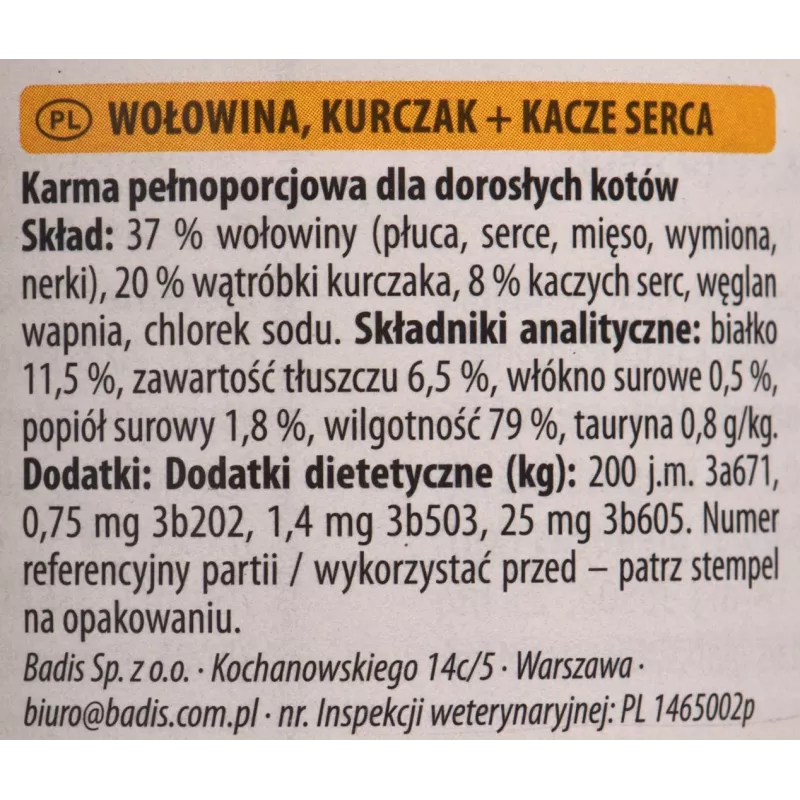 Nassfutter für Katzen animonda Carny Rind in Dose 400 g — adult, glutenfrei, soja- und zuckerfrei