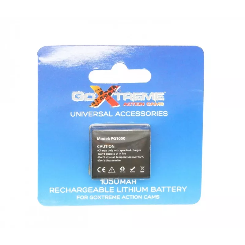 GoXtreme 1050mAh 3,7 V Akku für Rallye, Endurance, Discovery & Pioneer