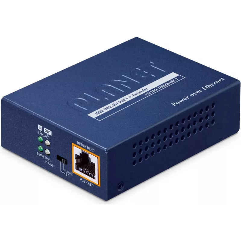 Netzwerk-Sender-Empfänger PLANET POE-E301 400 m Entfernung Blau