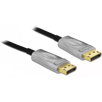 DeLOCK - DisplayPort-Kabel - DisplayPort (M) zu DisplayPort (M) - DisplayPort 1,4 - 15,0 m - Unterstützt 8K UHD (7680 x 4320) - Schwarz (85886)