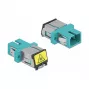 Lichtwellenleiter-Kupplung DeLOCK 86890 SC Simplex Buchse auf SC Simplex Buchse Multimode Aqua