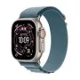 Smartwatch Apple Watch Ultra 3 49 mm mit elegantem hellblauem Armband, GPS und Cellular-fähig (MEWK4QC/A)