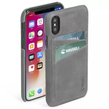 Cover Krusell Sunne iPhone XS Max Vintage Grau