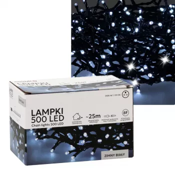 LED-Lichtleisten-Set Extralink 500L kaltweiß — Länge 3 m + 25 m innen/außen