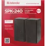 DEFENDER SPK-240 kabelgebundene Desktop-Lautsprecher, 2.0, 6 W RMS, USB-Stromversorgung, 3,5 mm, schwarz