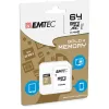 EMTEC Gold+ - Flash-Speicherkarte (SD-Adapter inbegriffen) - 64 GB - Class 10 - microSD - Gold (ECMSDM64GXC10GP)
