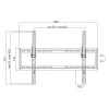 TV-Halterung LogiLink BP0039 177,8 cm 70 Schwarz Edelstahl