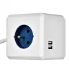 Allocacoc 2402BL/FREUPC Steckdosenleiste 1,5 m 4 AC-Steckdosen Innenbereich Blau, Weiß