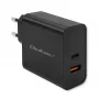 Qoltec 52380 Super Quick PD-Ladegerät | 1xUSB-C | 1xUSB | 65W | 5-20V | 1,5-3,25A | Schwarz