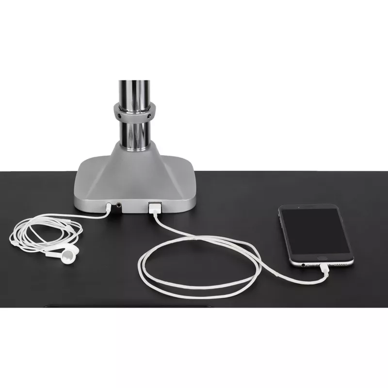 ICY BOX IB-MS505-TI 81,3 cm (32 Zoll) Schreibtisch Schwarz, Silber