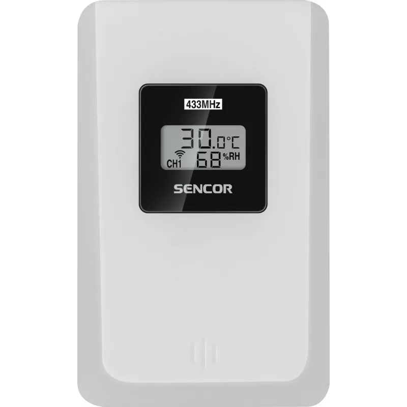 Sencor SWS 3000 W Wetterstation mit Ladestation und Funksensor, Weiß