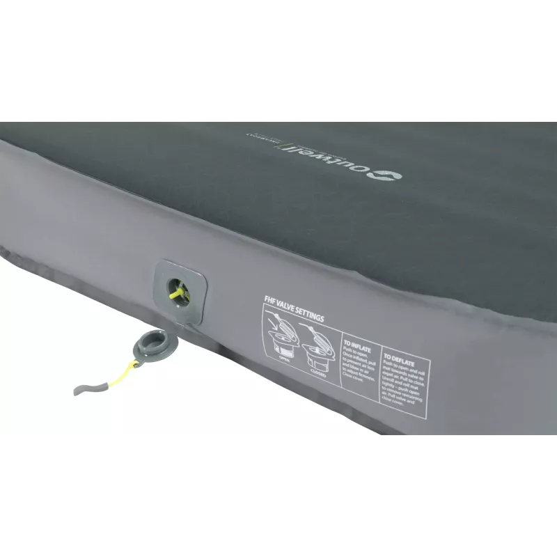 Einzelmatratze Outwell Dreamboat Single – Polyester, 810×2070×120 mm, grün/grau