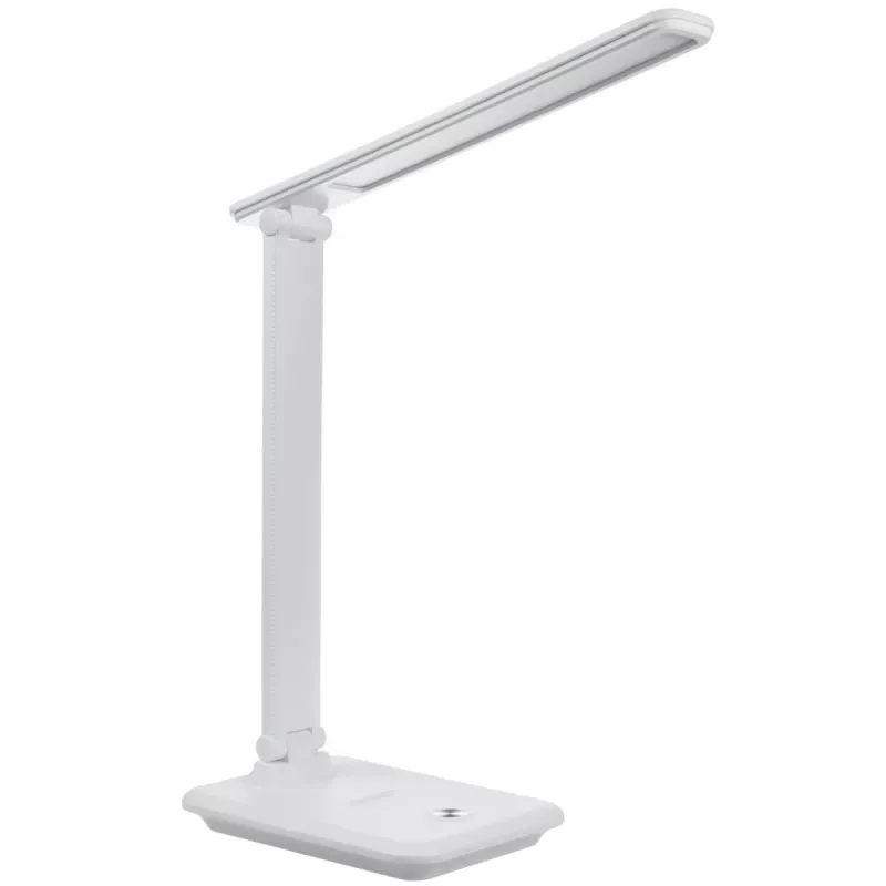 LED-Schreibtischleuchte MACLEAN MCE614W 9 W, weiß, neigungsverstellbar und dimmbar