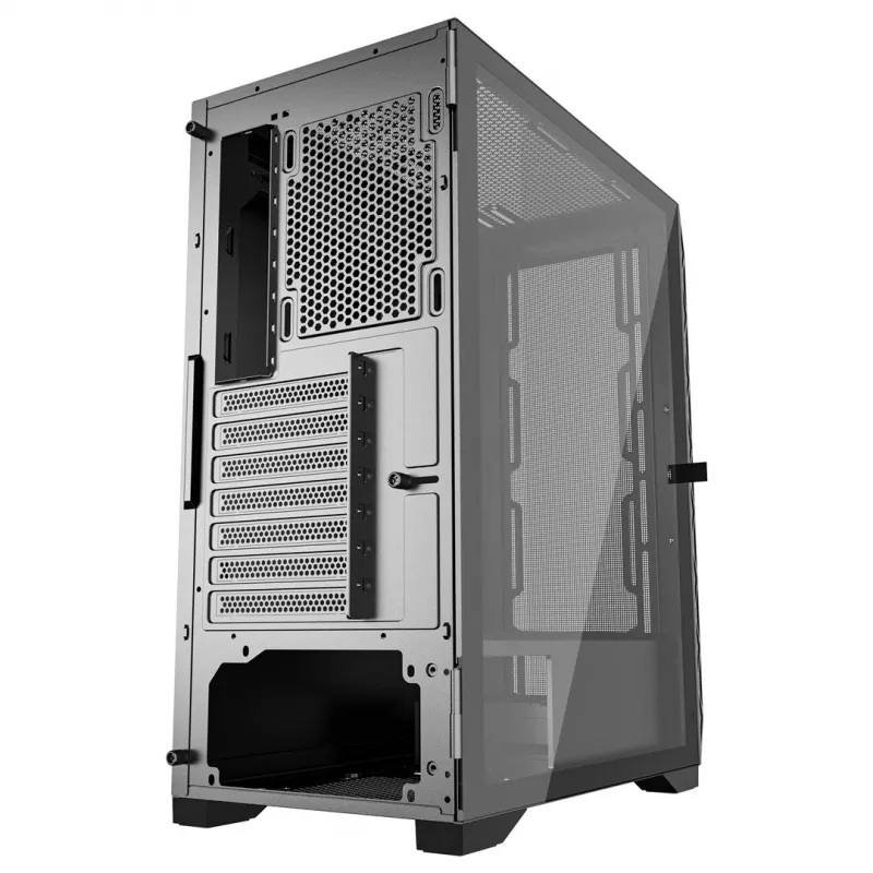 Gembird CCC-FC-M200 Gaming-ATX-Gehäuse, Fornax M200, Mesh, ohne Lüfter, schwarz