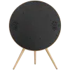 Beosound A9 5. Generation Lautsprecher Goldton (Rückseite Sand/Abdeckung Gold/Beine Weißeiche)