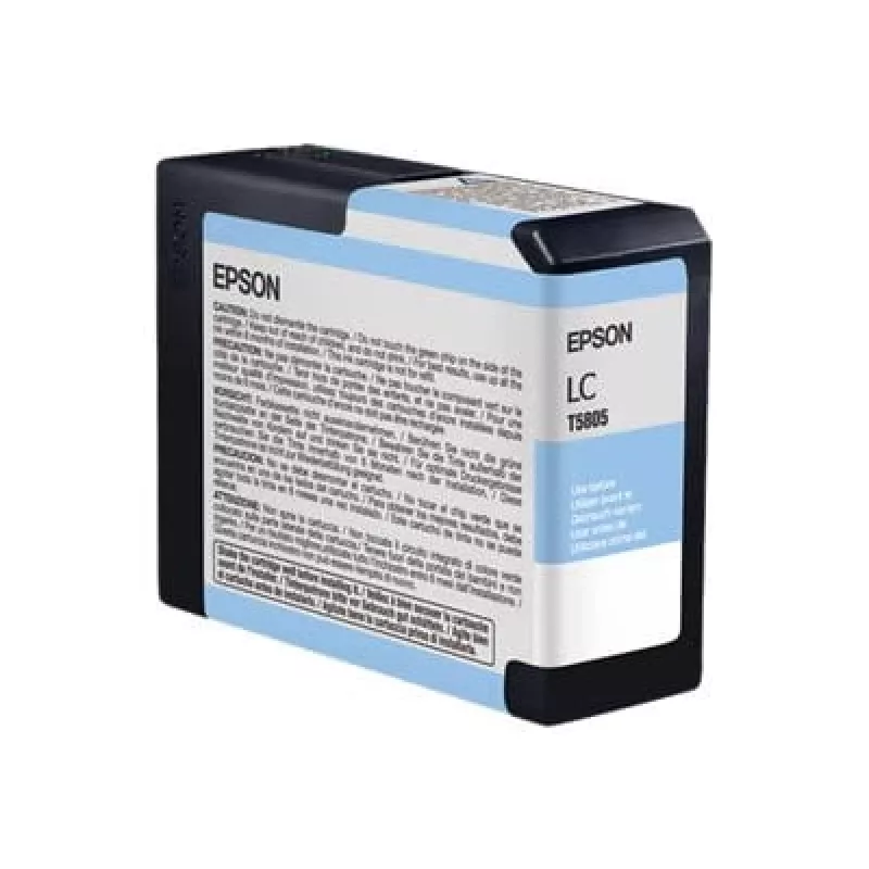 Epson Einzelpackung HellCyan T580500, HellCyan, Pigmenttinte, 80 ml, 1 Stück, Einzelpackung