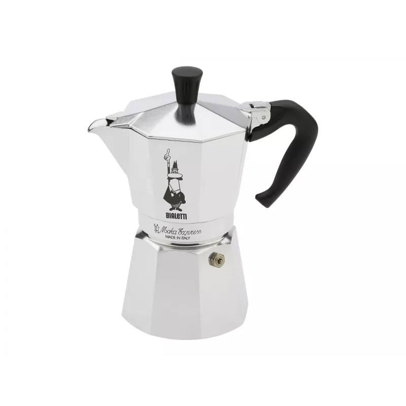 Bialetti Moka Express Moka-Kanne 0,3 L Aluminium, Schwarz