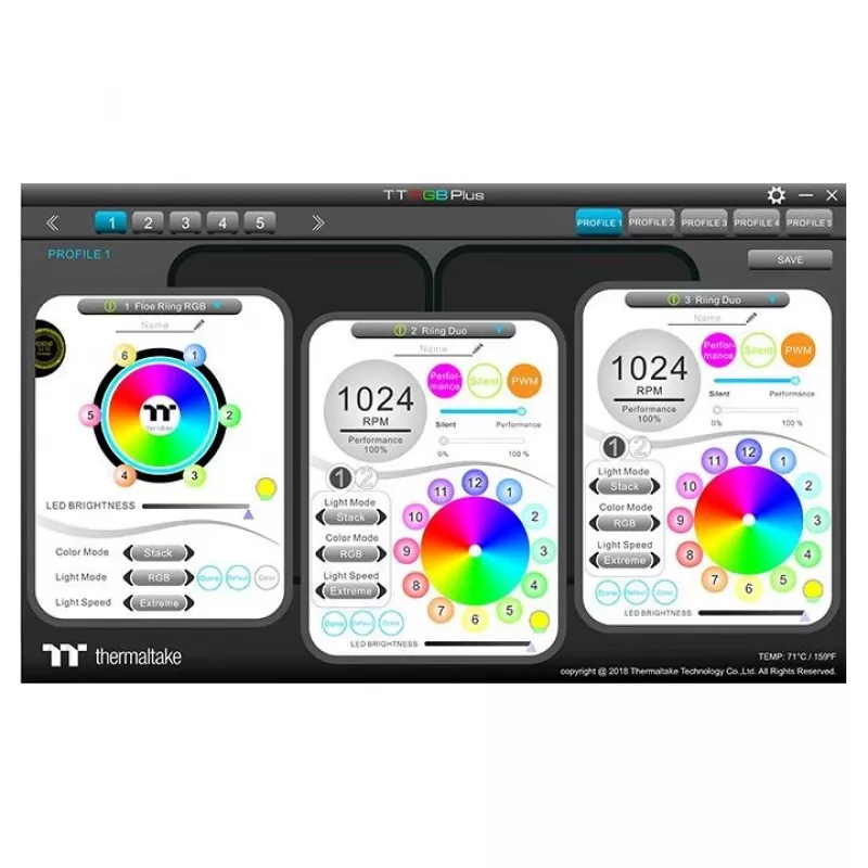 All-in-One-Flüssigkeitskühler Thermaltake Floe DX RGB 360