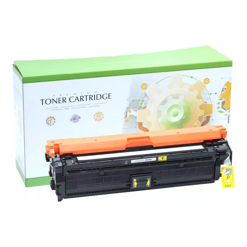 STATIC Tonerkartusche kompatibel mit HP CE272A/CE342A/CE742A gelb wiederaufbereitet 7.500 Seiten
