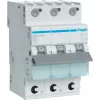 Hager MBS320. Bemessungsstrom: 20 A. Typ: B-Charakteristik, Modulanzahl (max): 3 Module. Breite: 52,5 mm, Tiefe: 70 mm, Höhe: 83,4 mm (MBS320)