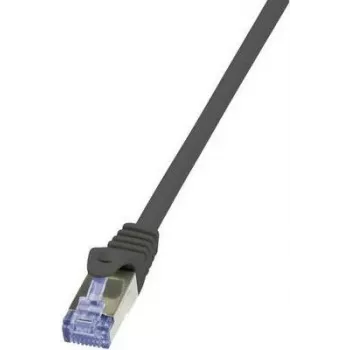 LogiLink PrimeLine – Patchkabel – RJ-45 (M) zu RJ-45 (M) – 20 m – SFTP, PiMF – Cat.7 Rohkabel – halogenfrei, vergossen, verhedderungsfrei – schwarz