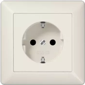 JUNG AS 1520 - CEE 7/3 - Elfenbein - Duroplast - 250 V - 16 A