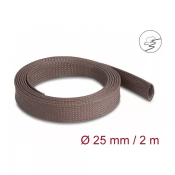 Kabelschutzschlauch DeLOCK 20901 Braun Polyester 2,5 cm