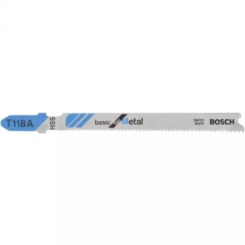 Stichsägeblatt Bosch T 118 A Schnellarbeitsstahl HSS 5 Stück