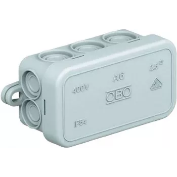 OBO BETTERMANN 2000001 Abzweigkasten A6 80x43x34 mm Hellgrau Hellgrau (RAL 7035) IP55 (2000001)