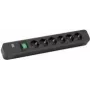 Power Extension Bachmann Primo 2 2m 6 AC Outlets Schwarz