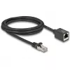 Netzwerkkabel DeLOCK 90309 RJ-45 Cat6a 2 m Schwarz