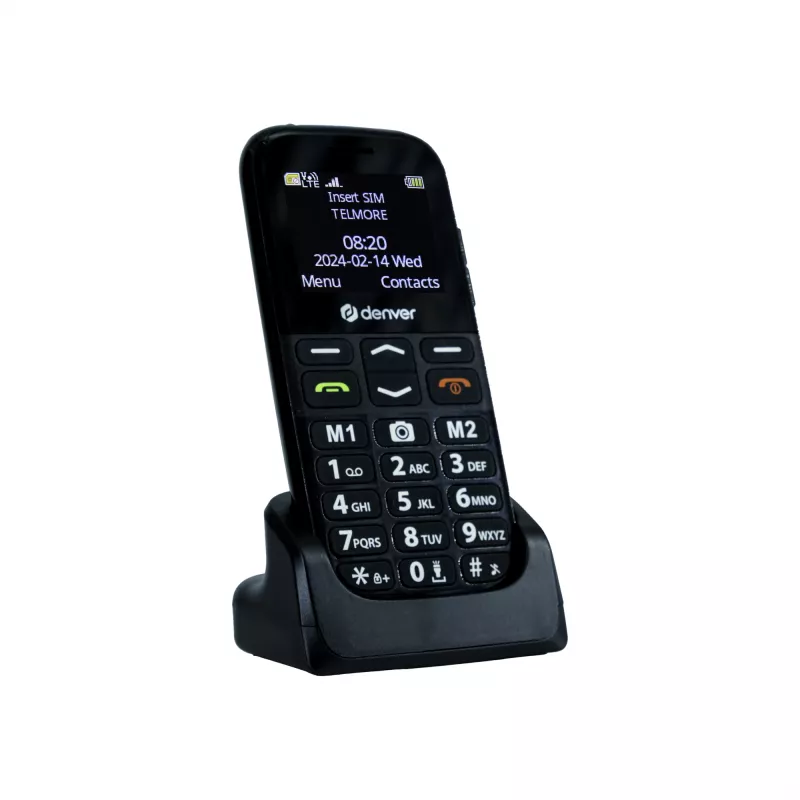 Mobiltelefon DENVER BAS-18500MEB 1,77 Zoll Dual-SIM, 2G, 128x160, 800 mAh, Schwarz