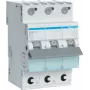 Hager MBS313. Nennstrom: 13 A, Netzfrequenz: 50/60 Hz, Nennausgangsstrom: 13 A. Typ: B-Charakteristik, Modulanzahl (max.): 3 Module. Breite: 52,5 mm, Tiefe: 70 mm, Höhe