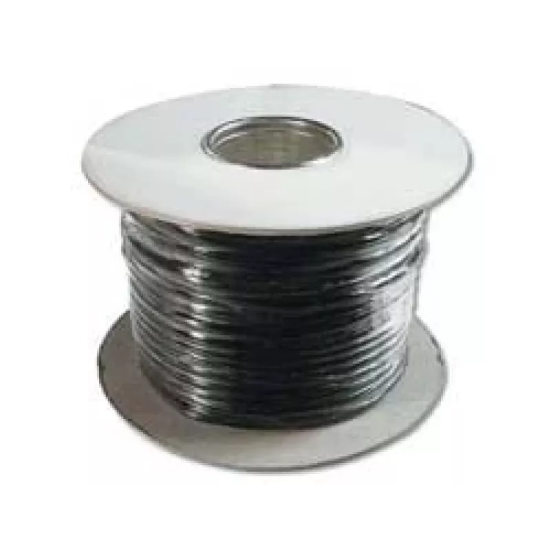 Flaches Telefoninstallationskabel Digitus AK-460702-100-S 100m Schwarz
