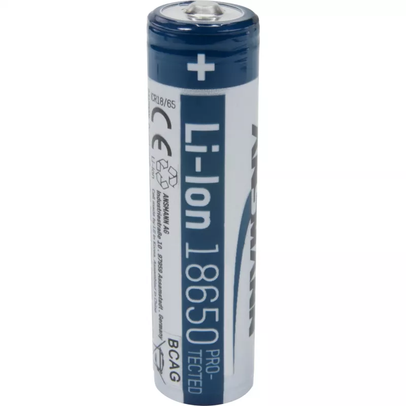 ANSMANN - Akku 18650 - Li-Ion - 2600 mAh - 9,36 Wh - Silber (1307-0000)