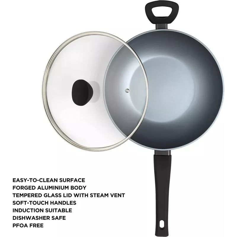 Wok Russell Hobbs RH01709EU 28 cm Perlisiert, antihaftbeschichtete Kochpfanne